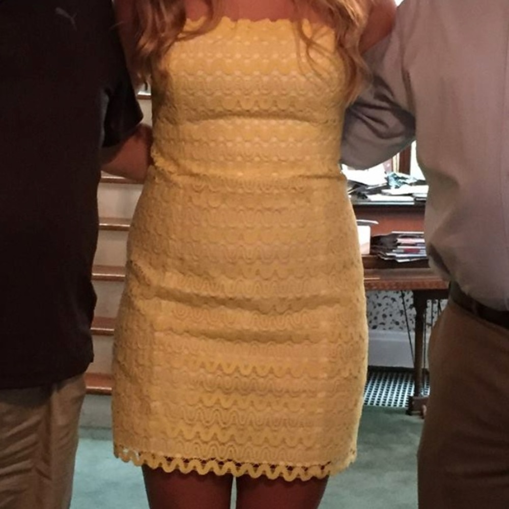 Yellow Lilly Pulitzer dress